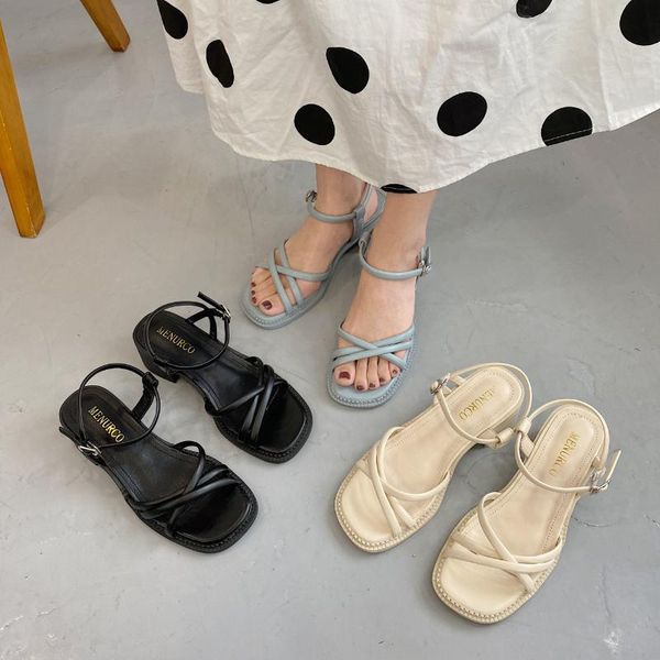 sandals beige heeled 2021 summer sale of women's shoes buckle strap med espadrilles platform muffins shoe black comfort glad